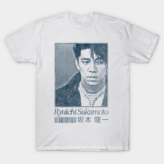 Ryuichi Sakamoto /// Original Fan Artwork T-Shirt by unknown_pleasures